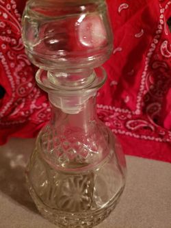 Vintage Crystal Glass Bottle for Wine