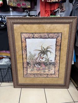Tropical Scene Framed Wall Art Print