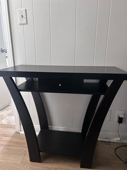 Dark Brown Console Table / Entryway Table with Drawer