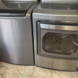Kenmore Washer And LG Dryer Stainless Steel 