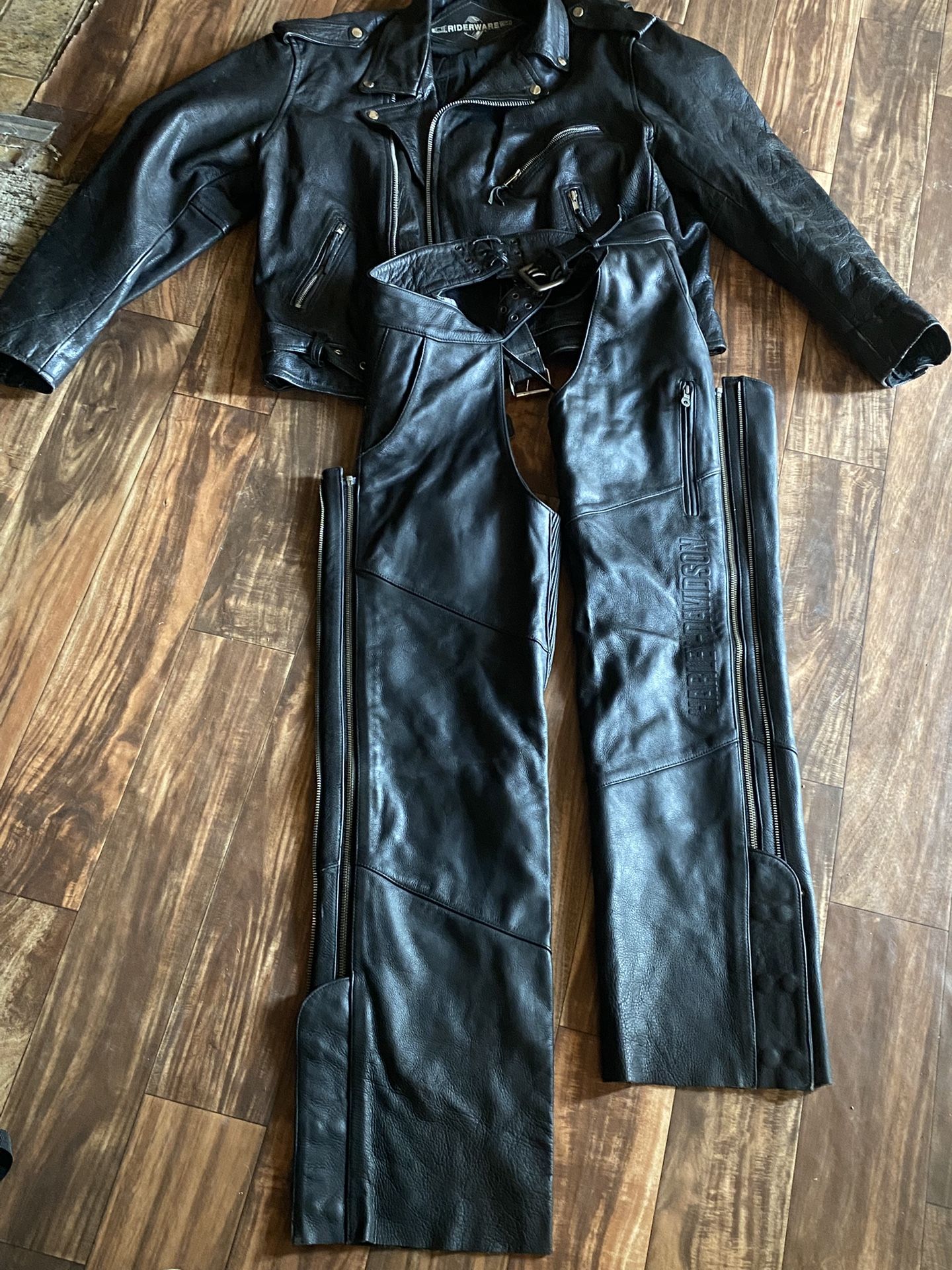 Leather Biker Equipment Set