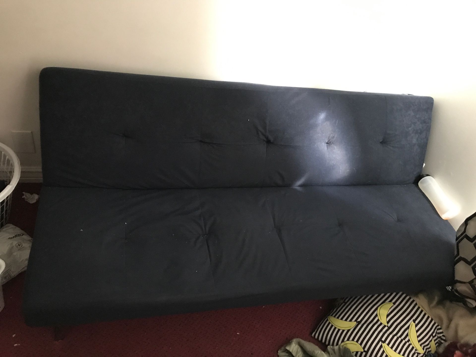 Navy blue futon