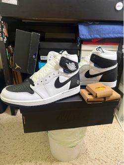 FRAGMENT x UNION x JORDAN 1 HIGH BLACK AND WHITE