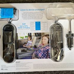 1 - 40w Multi port car charger