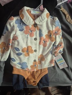 Girl 0-3 Month Baby Outfit 