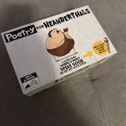 Poetry For Neanderthals Board Game Card Game 
