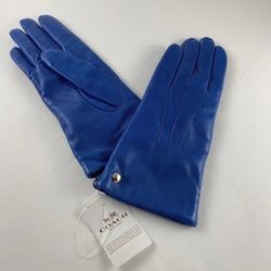 Coach Leather Gloves (size 6.5/XS), New, Firm Price/Guantes Coach de piel, nuevos (talla 6.5)