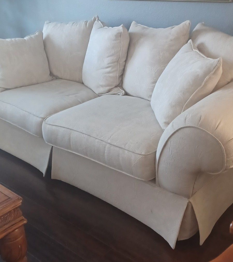 Ivory Sofa & Love Seat