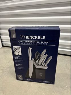 Henckels Silver Essentials 7 Piece Self-Sharpening Knife Block Set