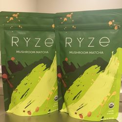 Ryze Organic Mushroom Matcha 2 Pack - 30 Servings Each .