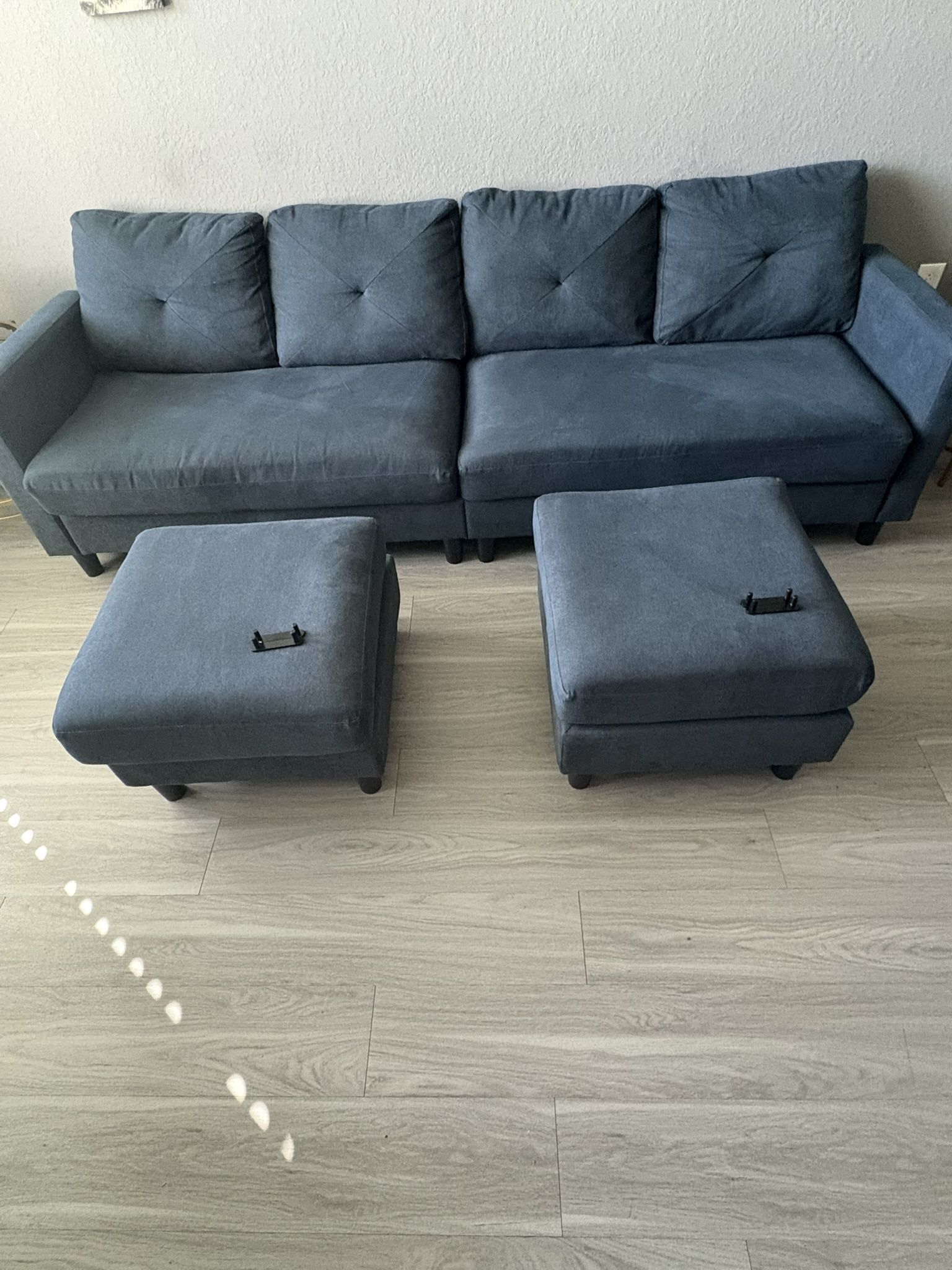 Blue green Couch