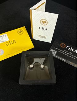 03mm Moissanite Flower Stud Earrings | 925 Sterling Silver | GRA Certified
