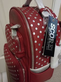 Red girls backpack