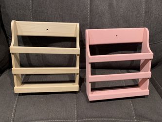 Wall book organizers. Unfinished or I can paint.