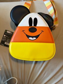 Loungefly Disney Mickey Mouse Candy Corn Crossbody Bag