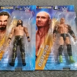 WWE Figures ( Batista & Seth Rollins )
