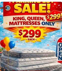 NAME BRAND Queen pillowtop mattress new in plastic. Delivery free in Atlanta