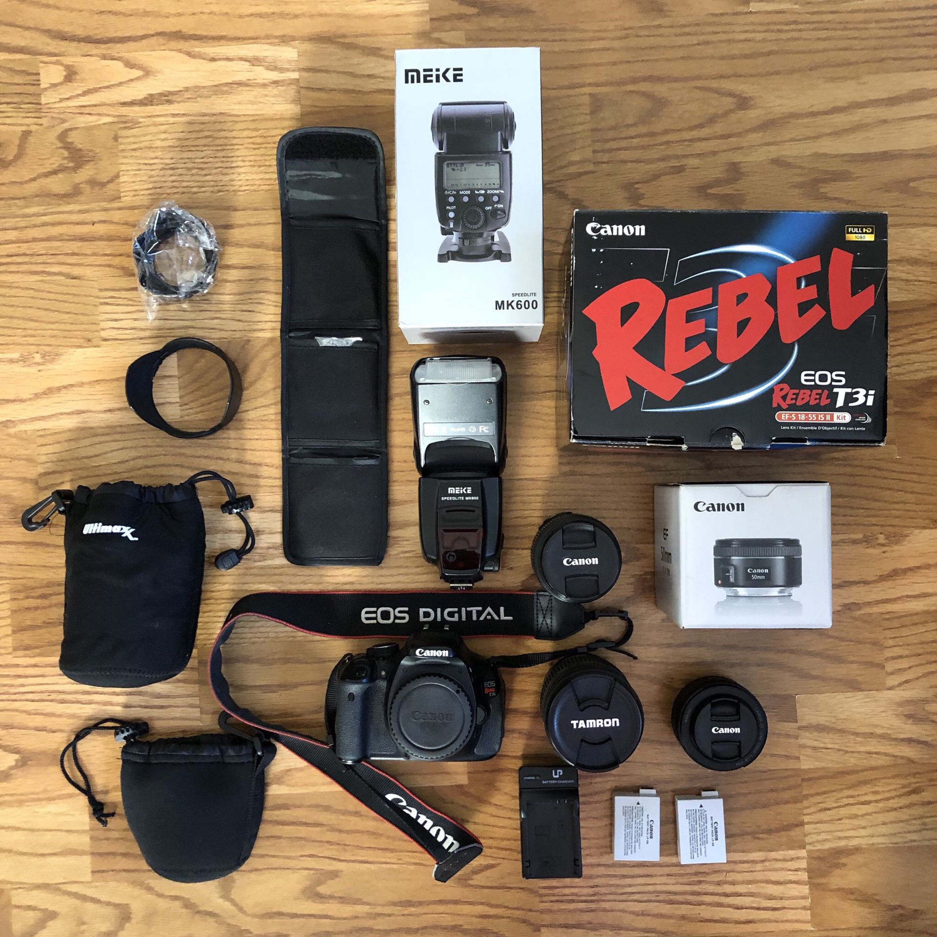 Canon EOS Rebel T3i EF-S 18-55mm f/3.5-5.6 IS II Lens Kit and much more!