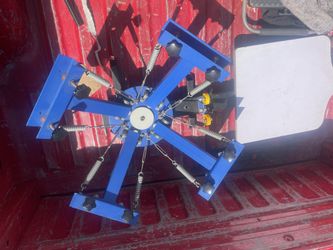 4 Color Screen Printing Machine & Supplies