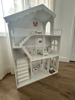 Wooden Dollhouse-Bookcase