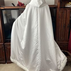 White Satin Cloak