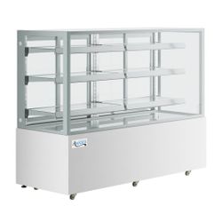 Avantco BCFD-72 70 7/8" White Square Dry Bakery Display