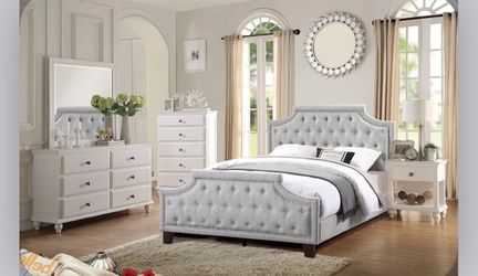 Full size bed frame with mattress