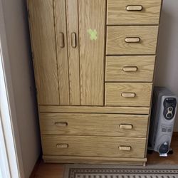 Whole Bedroom Set - includes a bed frame, dresser, 2 nightstands, vanity with mirror & EXTRA storage