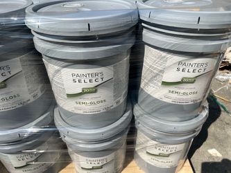 Acrylic Latex Paint, Interior/Exterior, Tint Base Semi-Gloss, 5-Gallons
