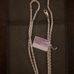 silver rope chain 
