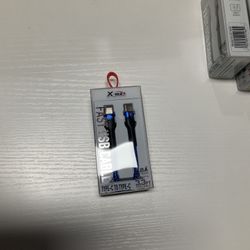 Blue USB Type-C to Type-C Cable