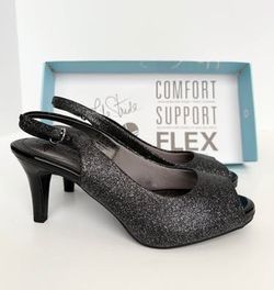 Women's Size 6 Stride Rite Peep-Toe High Heels