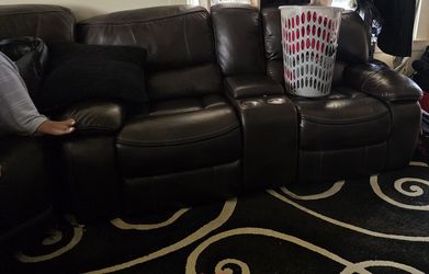 Brown sectional