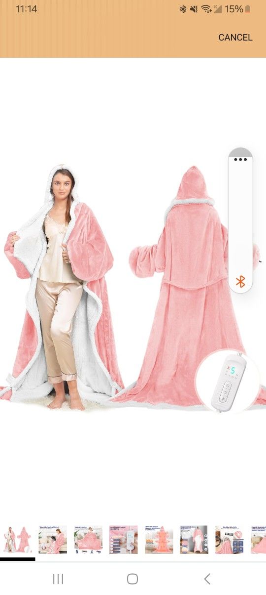 Heated Robe With Heated Slippers  Best Offer