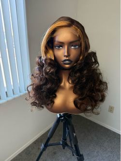 HD LACE 24-inch closure human hair bounce wig