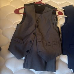 Boys Suit Set And Vests Size 8
