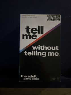 Spin Master Games, Tell Me Without Telling Me, The Viral Adult Party Game for Bachelorette Parties, College, Birthdays, Friendsgiving, 2-10 Players, f