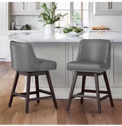 2 Grey Barstools