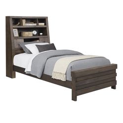 Twin Bed frame With Bunkie Board And Casper Mattress 