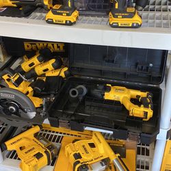 New tools, in good condition.  Prices vary, ranging from $120to $720 . dollars.  There is a one month guarantee, the money is not returned, only credi