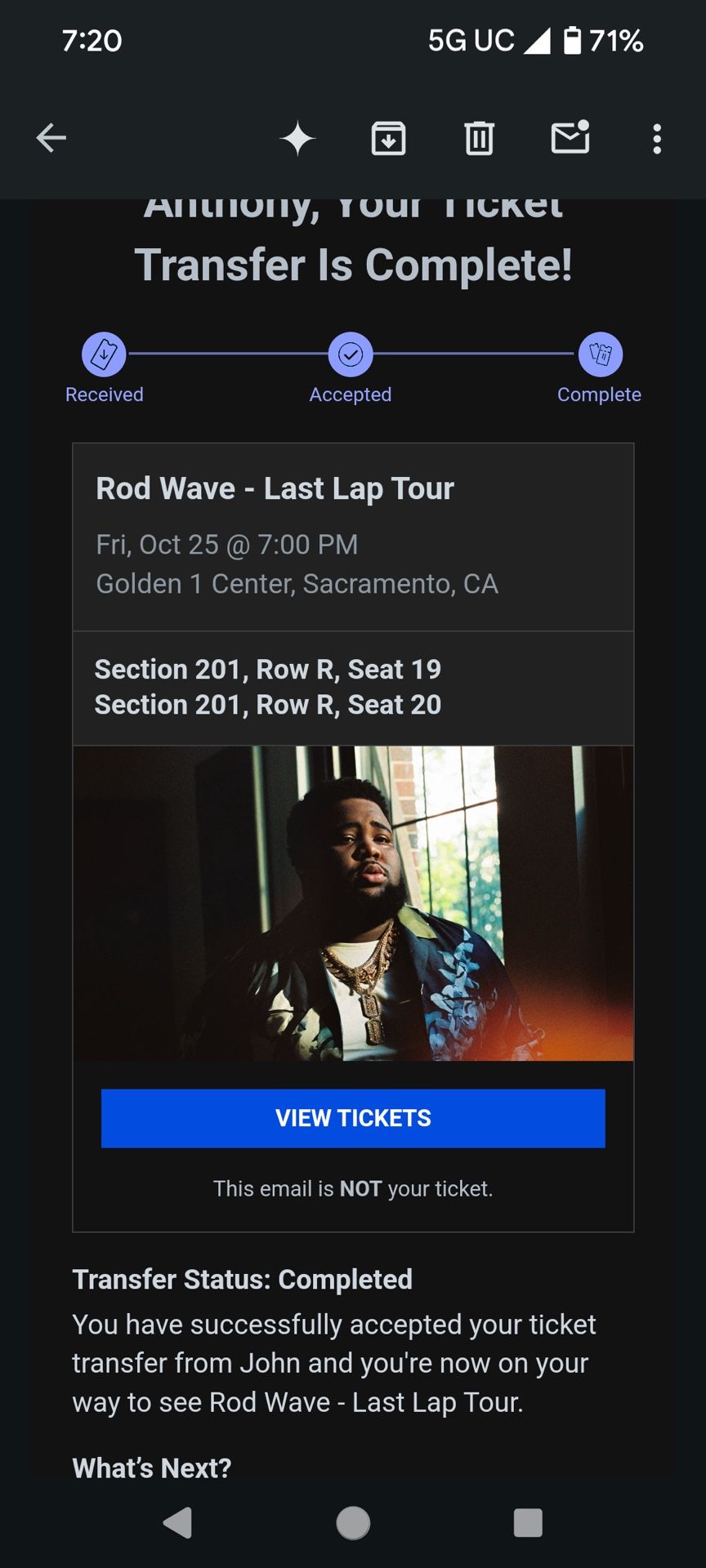 Concert Tickets
