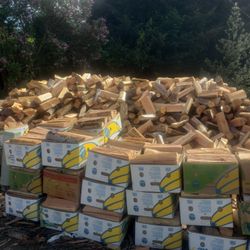 Firewood Bundles In A Banana Box Double A Store Bundle Clean And Ready To Burn 🔥 
