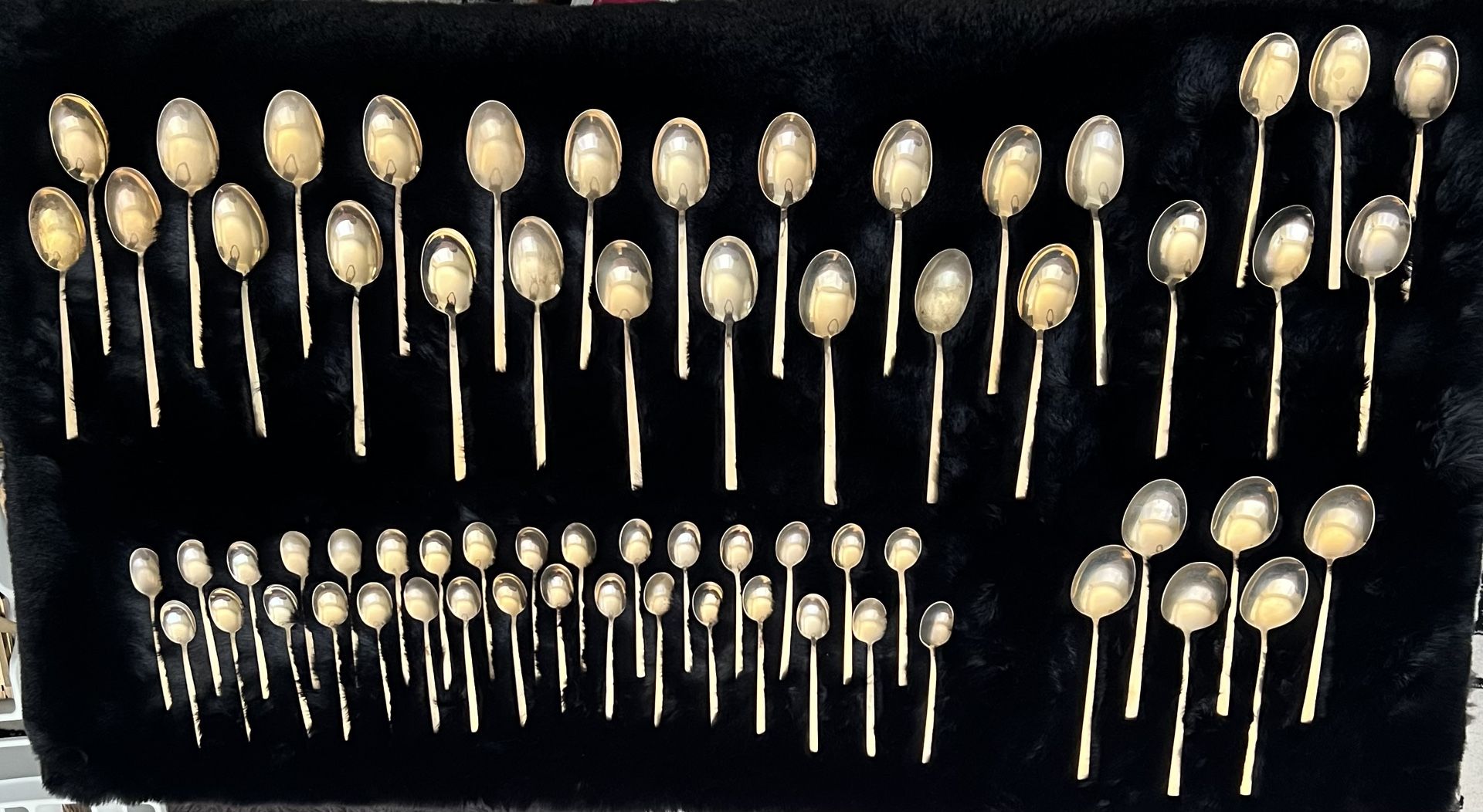 Iconic MCM Flatware - Scanline Bronze Flatware designed by Sigvard Bernadotte