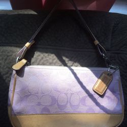 Authentic Pink Coach Mini Hand Bag