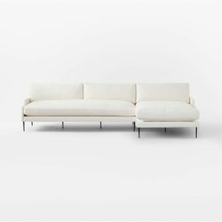 3 Piece White Sectional Couch