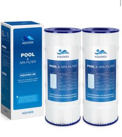 AQUIVEX CX1200RE Pool Filter Cartridge, Compatible With Hayward StarClear Plus C1200, W3C12002, Pleatco PA120, Unicel C-8412, Filbur FC-1293, Porpoise
