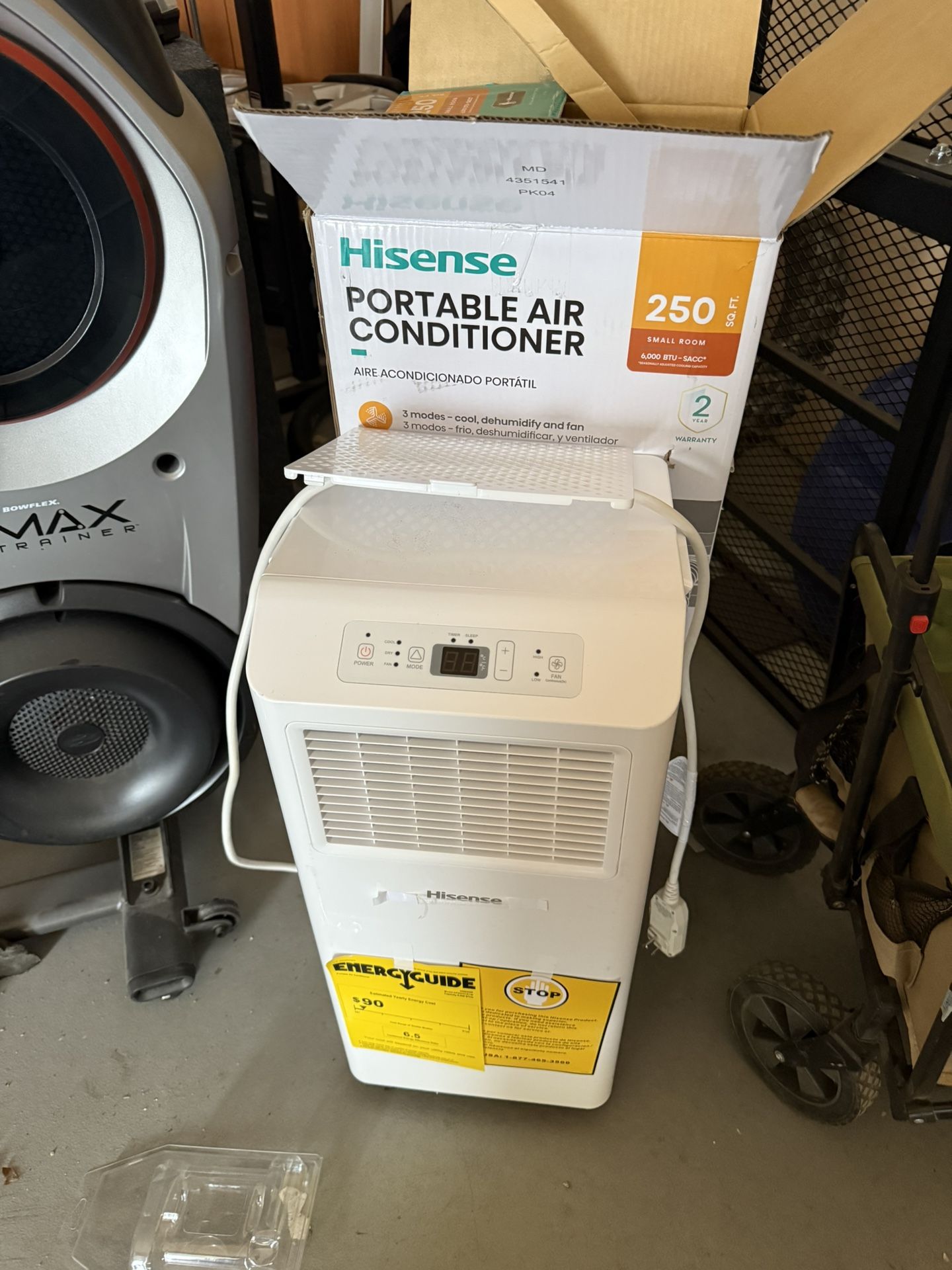 Hisense 6000 BTU Portable AC Unit Used For 2 Weeks
