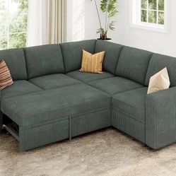 Brand New Convertible Sleeper Sectional 