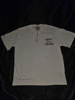 Gallery Dept. French Logo-Print Cotton-Jersey Classic T-Shirt, White, Size S, M, L & XL