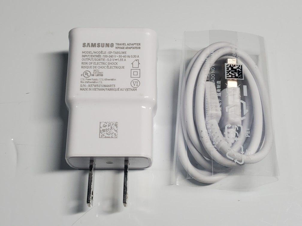 OEM Samsung Charger+ OEM Samsung Cable 
